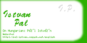 istvan pal business card